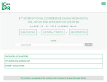 Tablet Screenshot of icepr.org